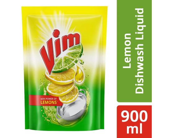 Vim Diswasher Liquid - Lemon (Pouch) 900ml