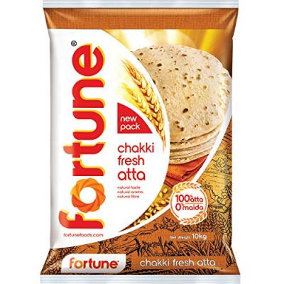 Fortune Chakki Fresh Atta, 10 Kg