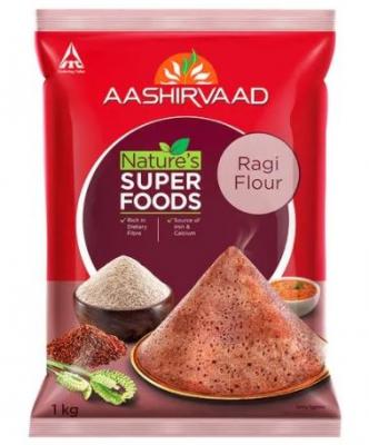 Aashirvaad Nature's Super Foods - Ragi Flour, 1 kg Pouch