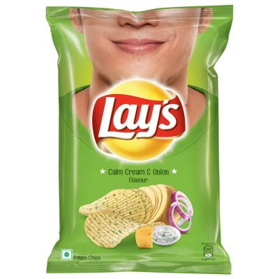 Lays Potato Chips - Calm Cream & Onion Flavour