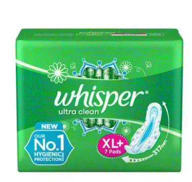 WHISPER ULTRA PADS 7 PCS XL+ WINGS