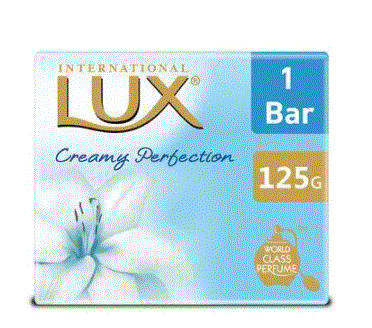 Lux International Creamy Perfection Soap Bar, 125 g Carton