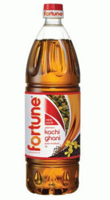 FORTUNE MUSTARD OIL-BOTTLE 1 LTRS KACHI GHANI