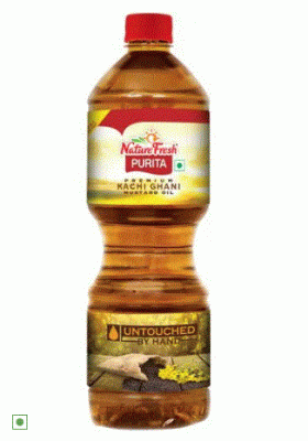 NATURE FRESH MUSTARD OIL 1 LTRS KACHI GHANI