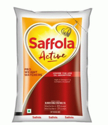 SAFFOLA REFINED OIL 1 LTRS ACTIVE