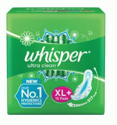 WHISPER ULTRA PADS 15 PCS XL WINGS