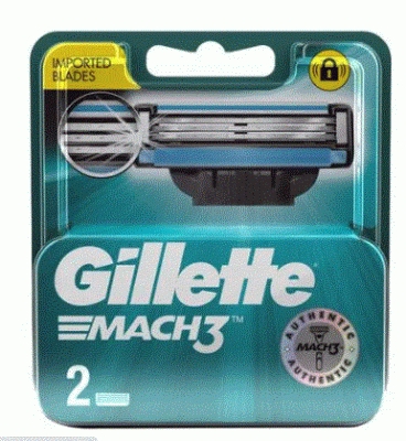 GILLETTE MACH3 CARTRIDGE 2 PCS