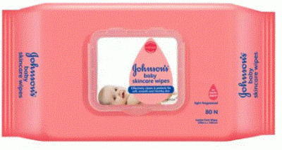 JOHNSONS BABY SKINCARE WIPES 80 PCS