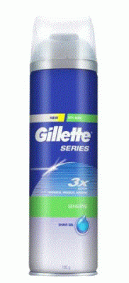 Gillette Series Pre Shave Gel With Aloe - Sensitive Skin, 195 g