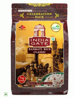 INDIA GATE BASMATI RICE 1 KGS CLASSIC