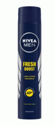 Nivea Men Fresh Boost Deodorant - 48h Long Lasting Freshness Wit