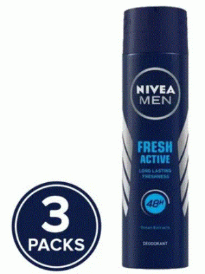 NIVEA DEODORANT-MEN COMBI 3X150 ML FRESH ACTIVE ORIGINAL & FRESH