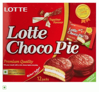 Lotte Choco - Pie, 300 g (Pack of 12)