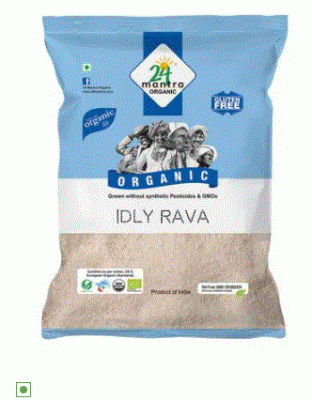 24 Mantra Organic Rava - Idly, 500 g Pouch