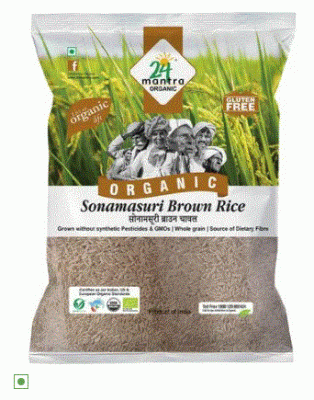 24 Mantra Organic -Sonamasuri Brown Rice, 1kg