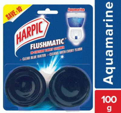 HARPIC FLUSHMATIC-AQUAMARINE 100 GMS BLUE