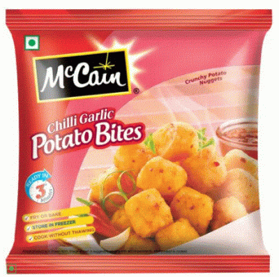 MCCAIN CHILLI GARLIC POTATO BITE 420 GMS