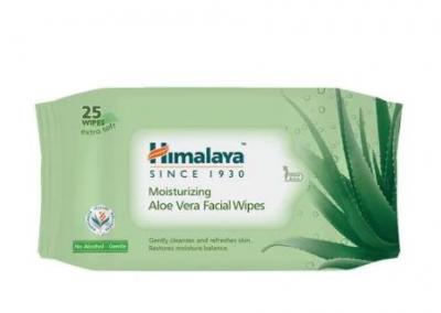 Himalaya Moisturizing Aloe Vera Facial Wipes, 25 Pulls