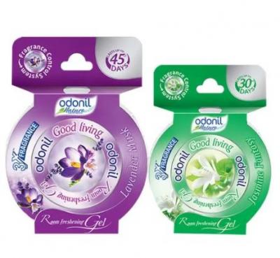 Odonil Room Freshening Gelz - Lavender & Jasmine, 75 g + 50 g