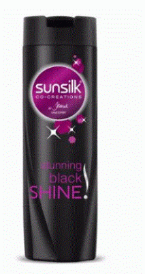 SUNSILK SHAMPOO-BLACK SHINE 340 ML BLACK