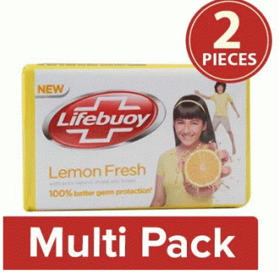 Lifebuoy Soap Bar - Lemon Fresh, 2x56 g Multipack