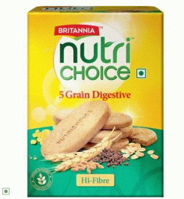 Britannia NutriChoice 5 Grain Digestive High Fibre Multigrain Bi